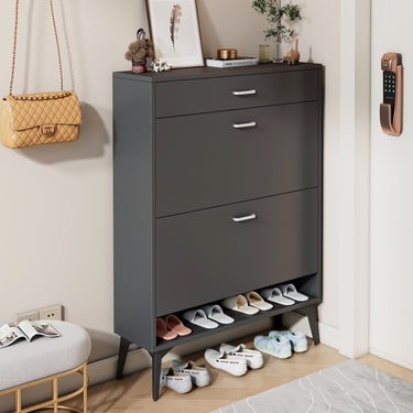 Shoe Storage Shelves, Grey